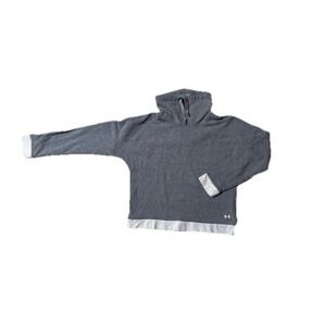 Under Armour Sweatshirt Woman's Size Medium Gray Cowl Neck